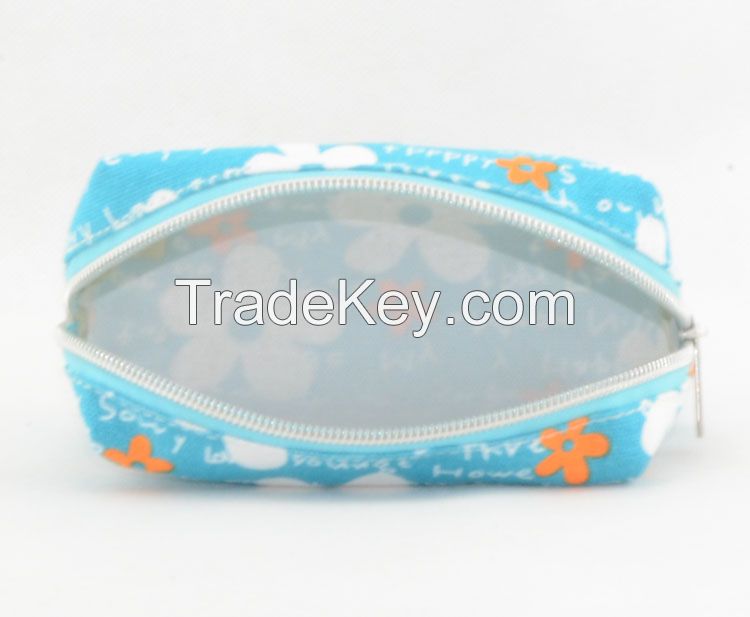 Zhaoxiang cheap promotional custom canvas travel toiletry bag