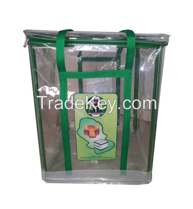 Corrugated plastic polling booth for Nigerial