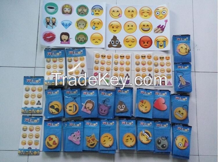 OEM hanging funny emoji smiley face car air freshener