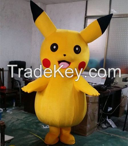 Adorable Hand-made Dancing Pikachu Mascot Costume Carnival and Commercial Activities Supply Adult Size