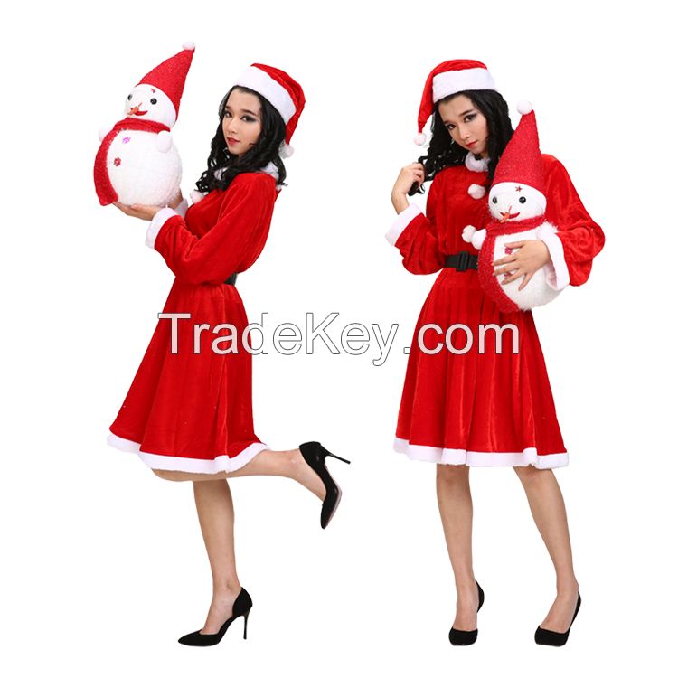 Beautiful Christmas Girl Mascot Costume Hand-made High Quality xmas Party and Commercial Activities Supply