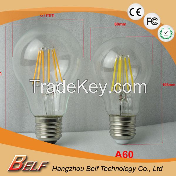 Filament led bulb  A67, antique filament light bulb, victorian style vintage led filament bulb 