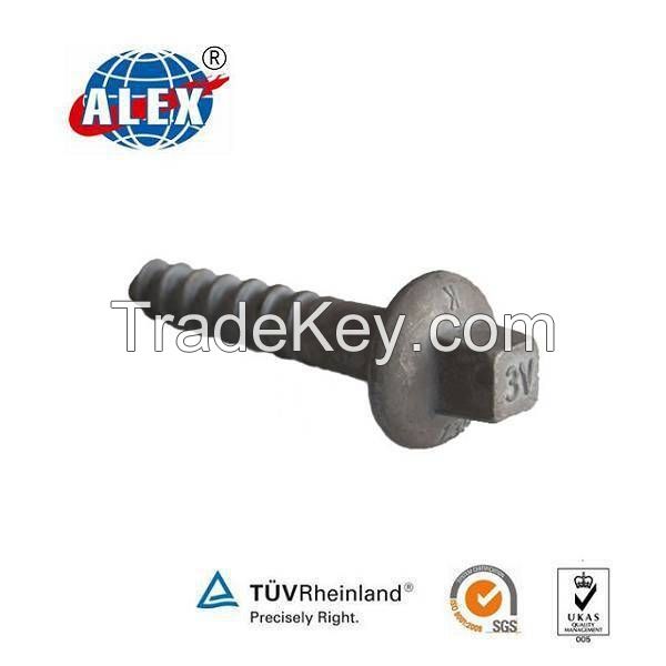 Wholesale price Railway Q235 Timber Screw for railway fastening 