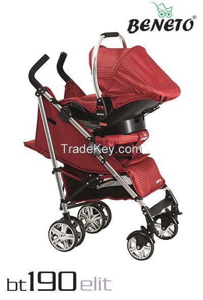 Beneto BT-190T Buggy Aluminum Travel System Baby Stroller