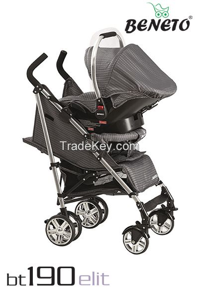 Beneto BT-190T Buggy Aluminum Travel System Baby Stroller