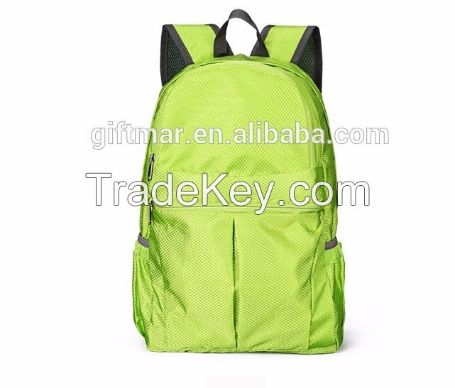 2016 OEM/ODM customized backpack polyester foldable daypack outdoor hiking rucksack unisex travel backpack bags hot sale