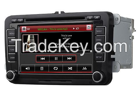 Car dvd GPS player for VW golf tiguan passat with RDS iPod bluetooth DVD SD USB mirror link function M-610