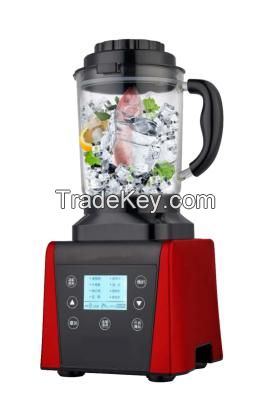 High velocity Red Glass digital/LCD/ Touchpad heating blender food mix juicer