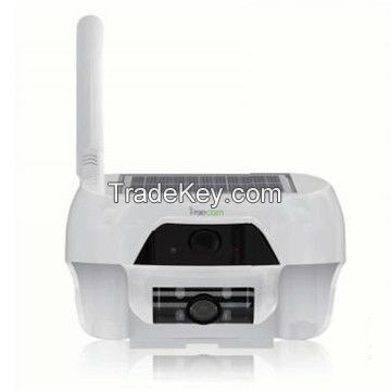 Wireless Solar Powered Smart Home Alarm Security WIFI IP Camera 