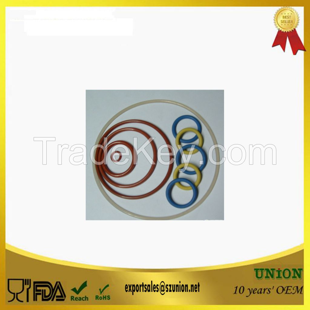 Food Grade Silicone O ring Colored Sealing round silicone gasket