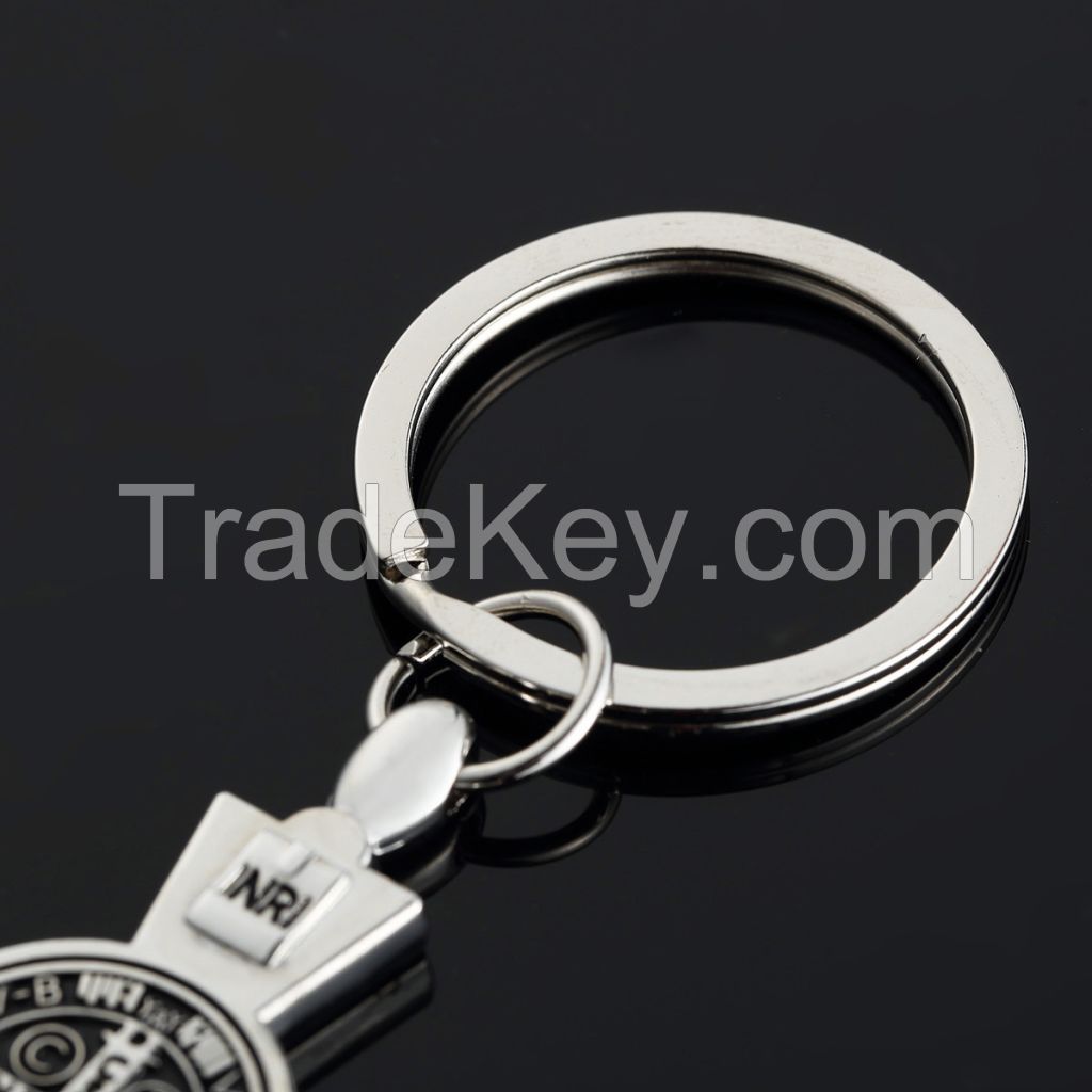 Creative cross metal keychain /key ring