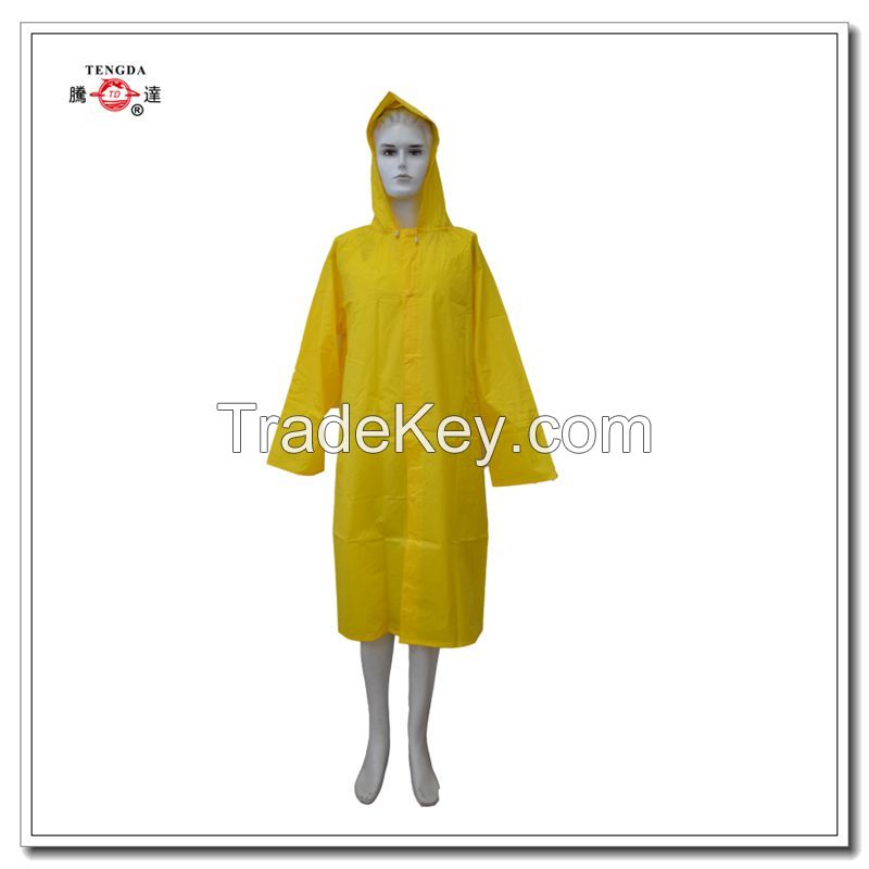 waterproof attach hood yellow taslon rain jacket