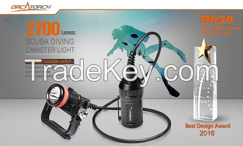 OrcaTorch dive light D620