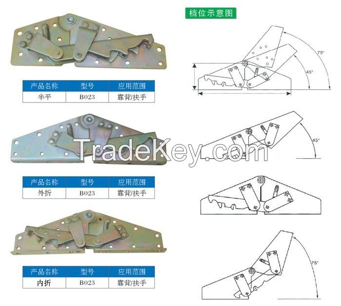 adjustable sofabed hinges bedroom furniture fitting parts B023