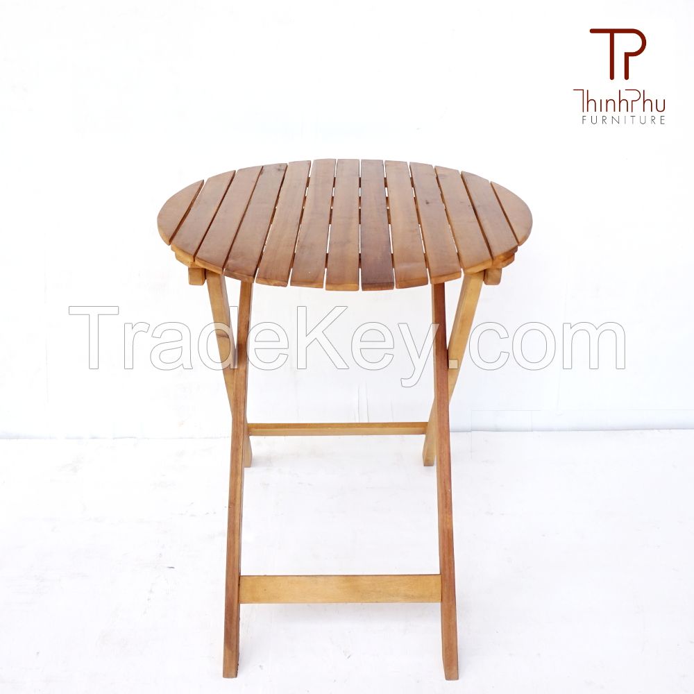 Round Table - Hight Quality Wood Outdoor Bistro Table - Furniture fron Vietnam