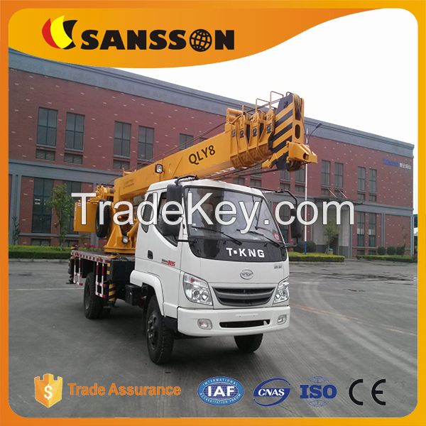 Shandong sansson QLY8 truck crane mobile 8 tons