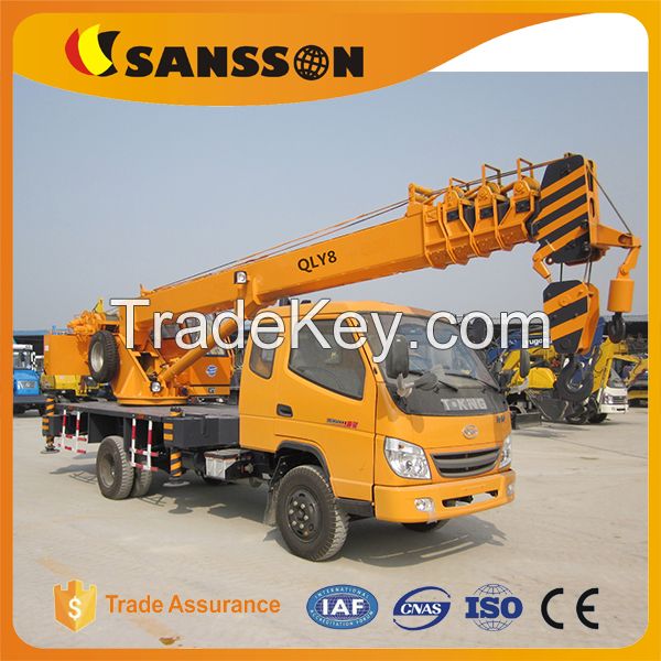 Shandong sansson QLY8 truck crane mobile 8 tons