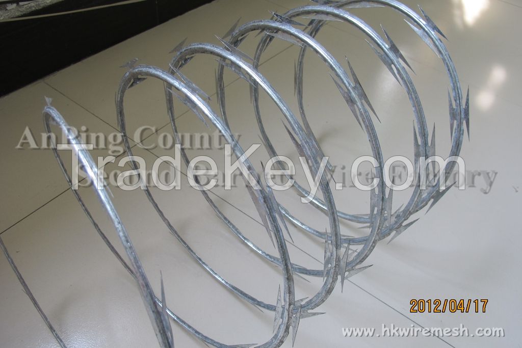 Galvanized Concertina Razor Barbed Wire