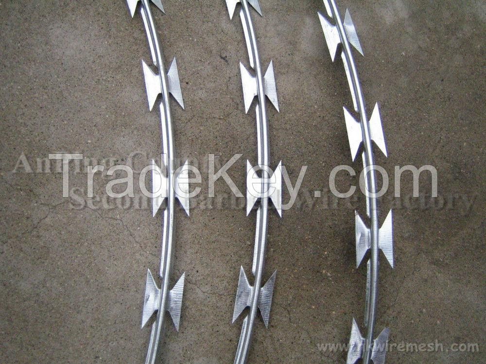 Galvanized Concertina Razor Barbed Wire