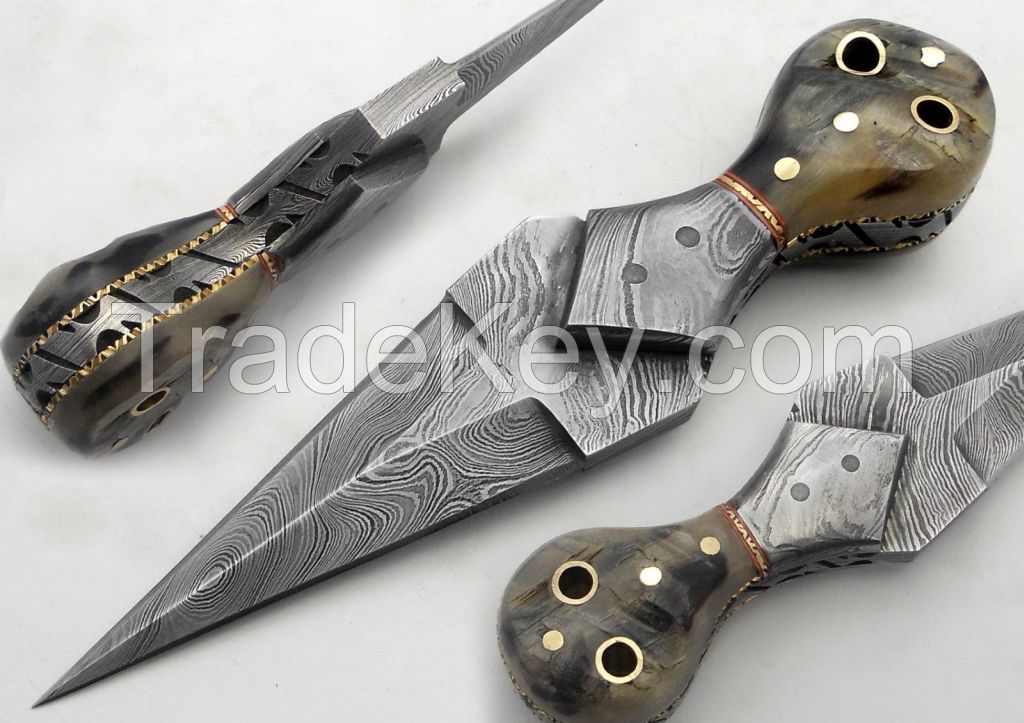 Custom Handmade Damascus Hunting Knife