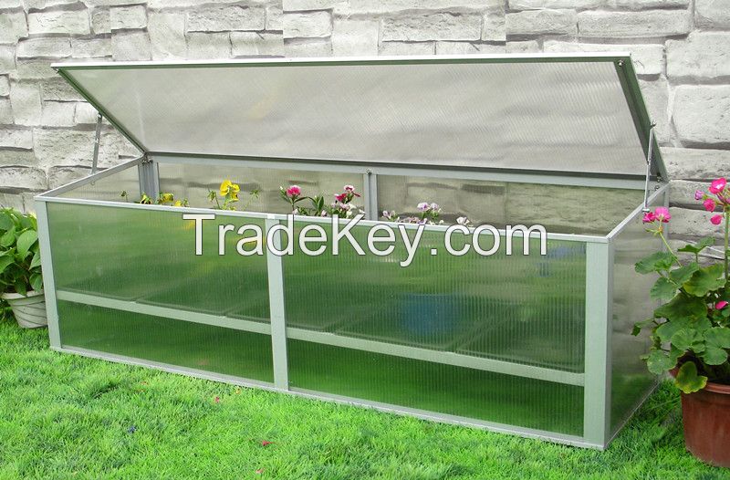 Aluminum cold frame greenhouse garden tool house for plants