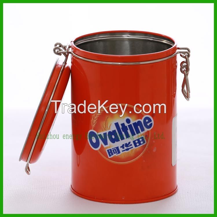 Gold-Plating Swing Top Lids And Metal Clips For Food Storage Container Iron Seal Cans