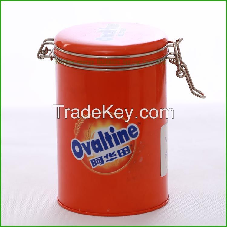 Gold-Plating Swing Top Lids And Metal Clips For Food Storage Container Iron Seal Cans