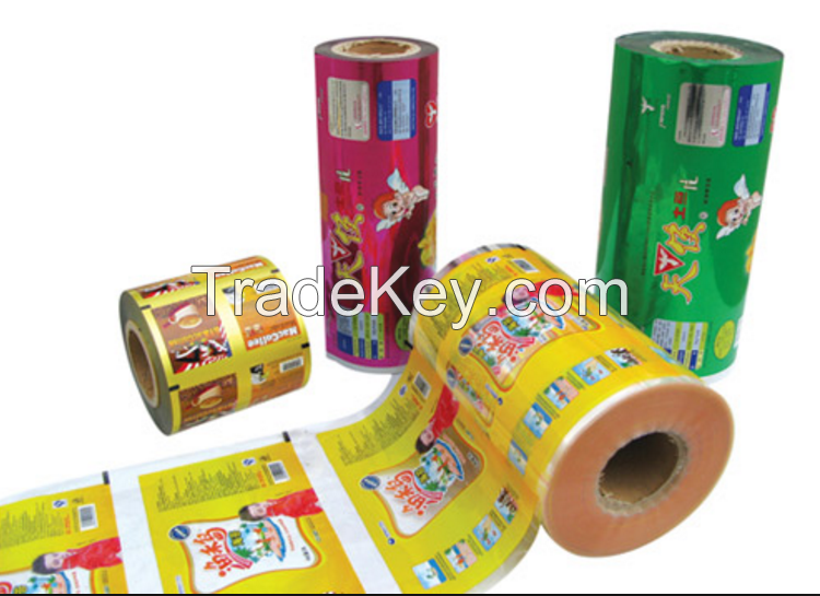 Aluminum Foil Food Packaging Film/Plastic Printed Laminating Packing Film Roll For Candy