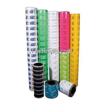 New style printed laminated foil roll film for seed pacakging