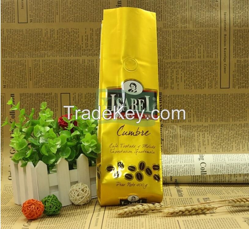 70g 100g 250g 500g 1kg 2kg Coffee Packaging Bag Stretch Film Plastic Bag