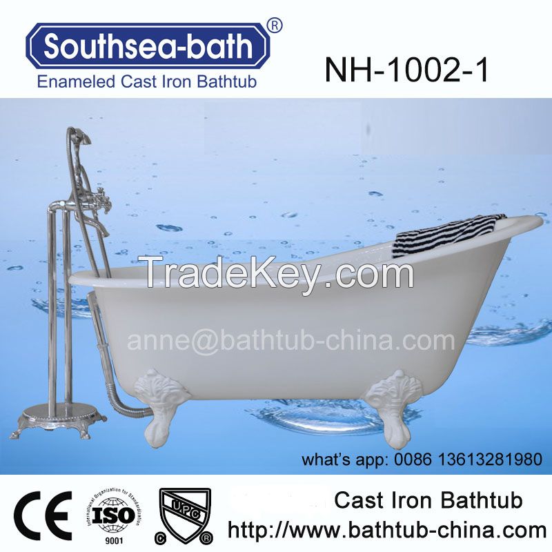 Single Slipper Claw Foot Cast Iron Bathtub for Sale