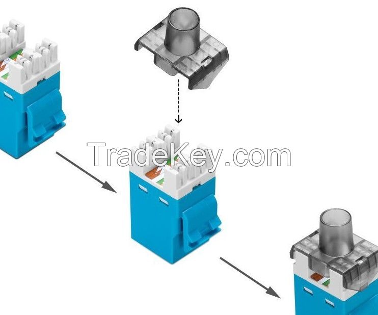 UTP CAT6 Keystone Jacks 180 Degree