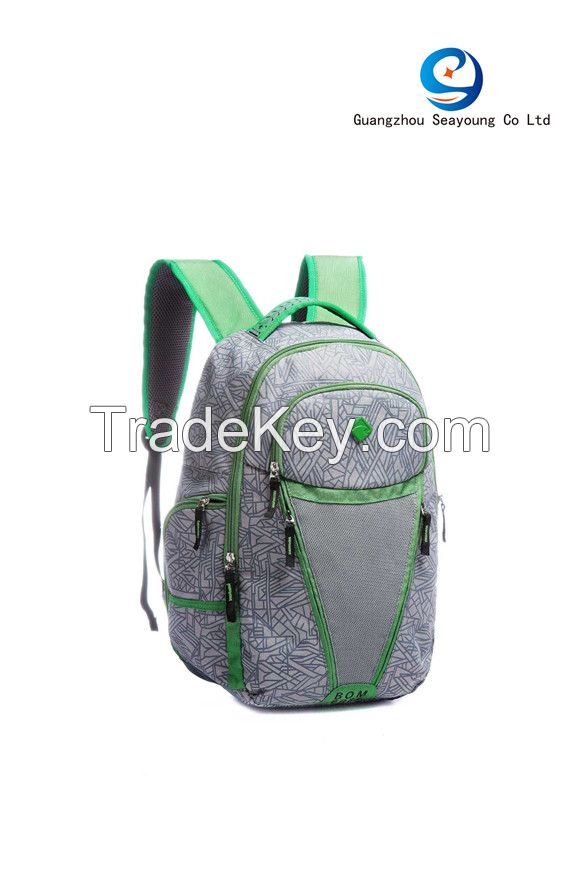 2017 Latest Design Stylish Waterproof Travel Backpack Teenager Sport Backpack