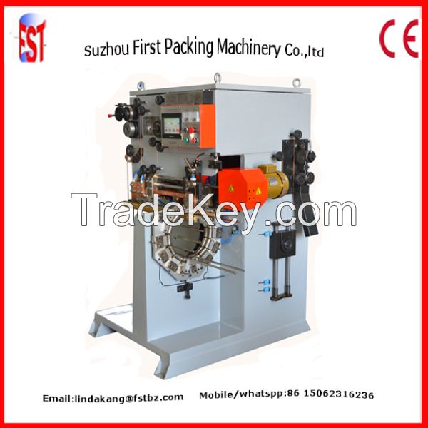 Metal tin can semi-automatic backward seam welding machine