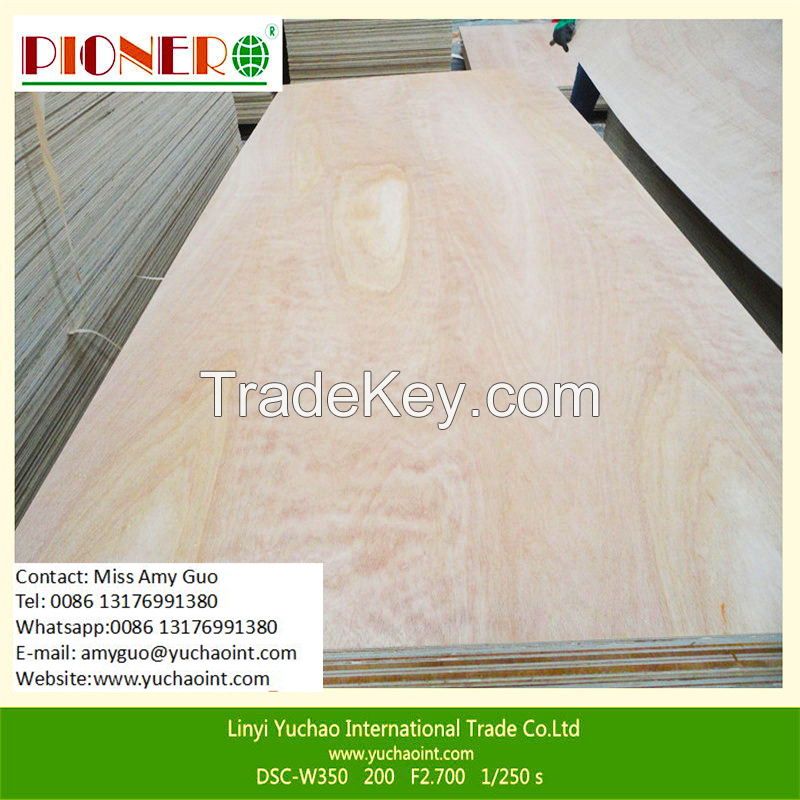 Hot Sale 4*8feet Commercial Plywood for Furniture and Decoration