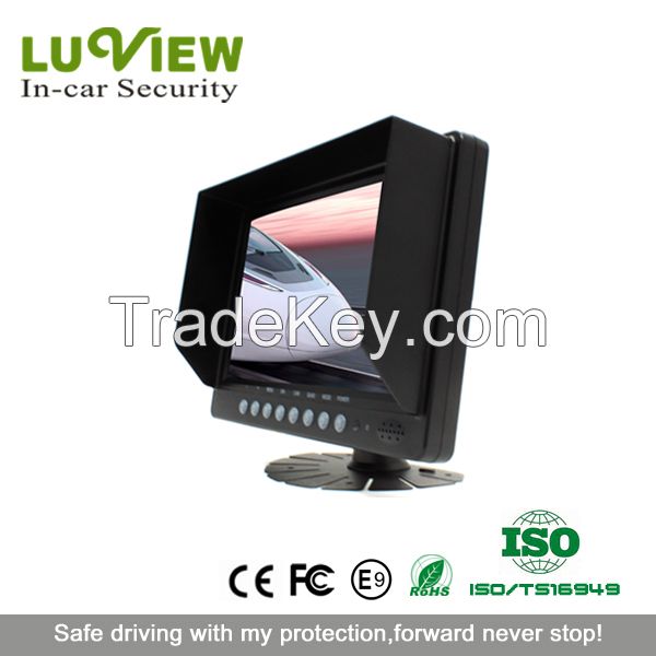 4 channel quad 9 inch digital lcd monitor for farm truck