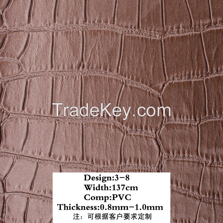 PVC leather for decorative Huanghong PVC Synthetic Artificial Leather