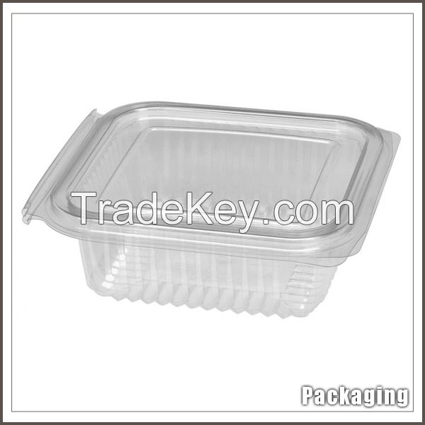 Custom white and black clamshell blister fast food box