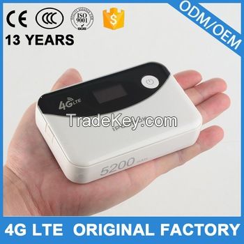 mini portable 4g LTE wifi router with SIM card slot