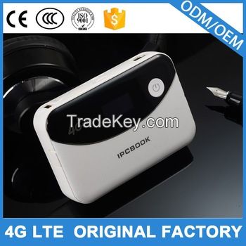 Factory price dual sim 4g lte router with power bank