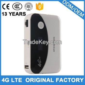 mini portable 4g LTE wifi router with SIM card slot