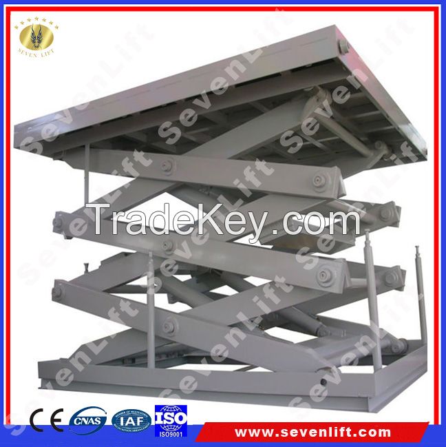 warehouse cargo scissor lift