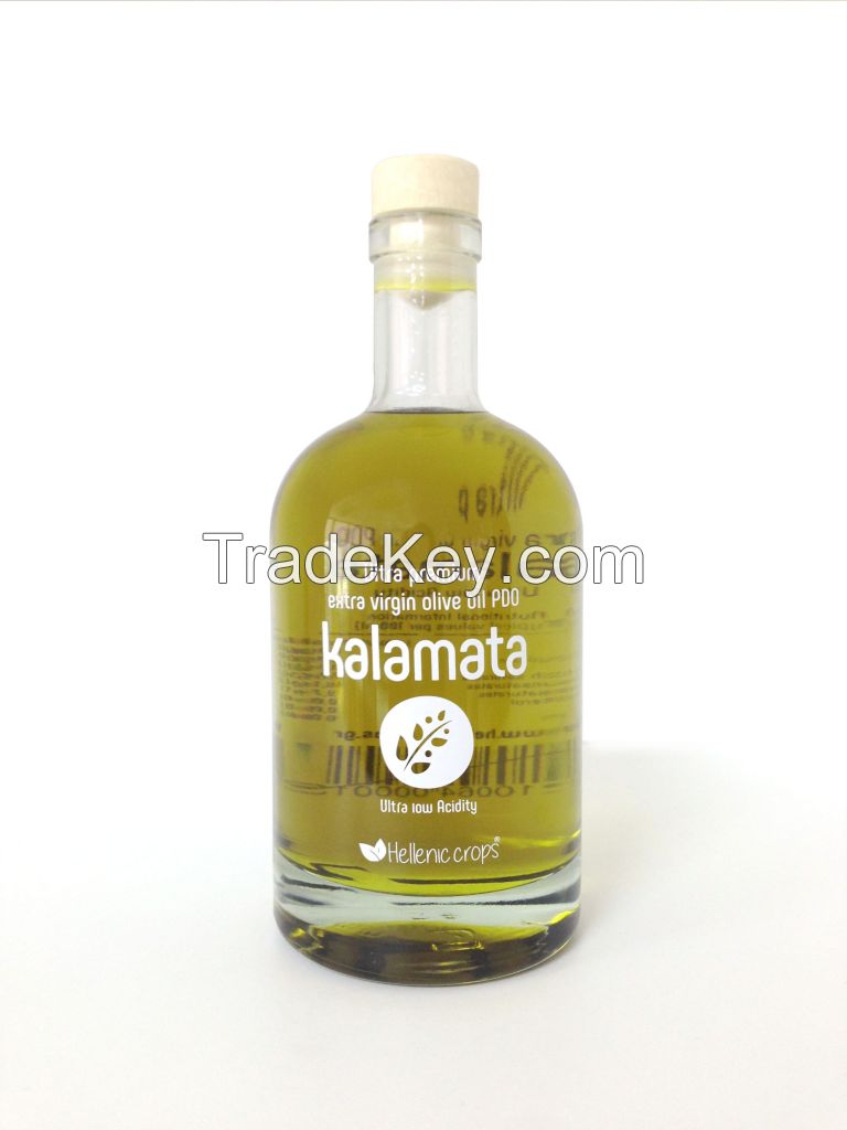 Extra Virgin Kalamata PDO olive oil, low acidity