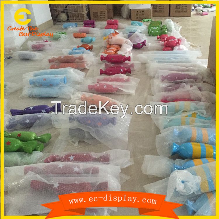 Fiberglass/resin fake large artificial sugar sculpture china toy candy