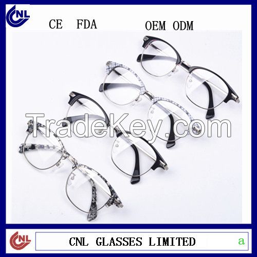 Fashion Plastic Reading Glasses Unisex Stock Eyeglass Optical Frames