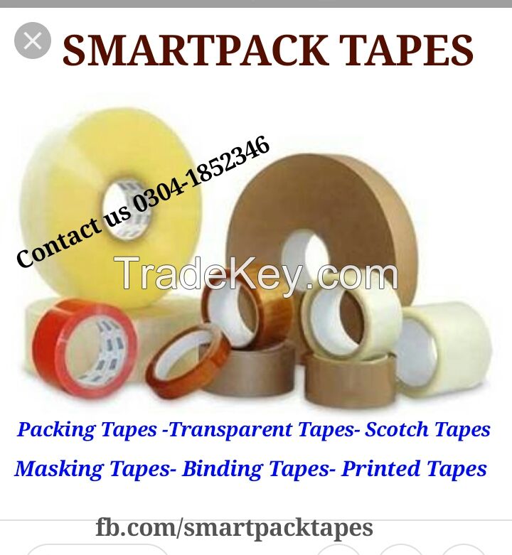 Packing Tapes - Transparent Tape - Scotch Tape - Printed Tape - Industrial Tapes - BOPP Adhesive Tapes