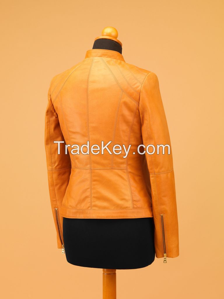 WOMEN LEATHER JACKET - WT4327 GIOMOD