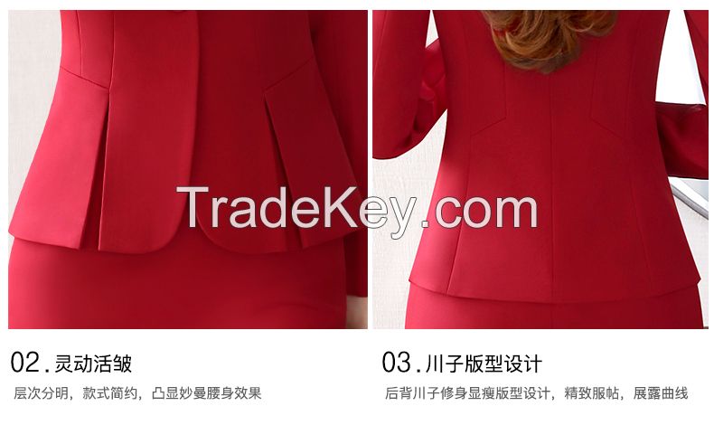 suit dress in red with smart living wrinkle