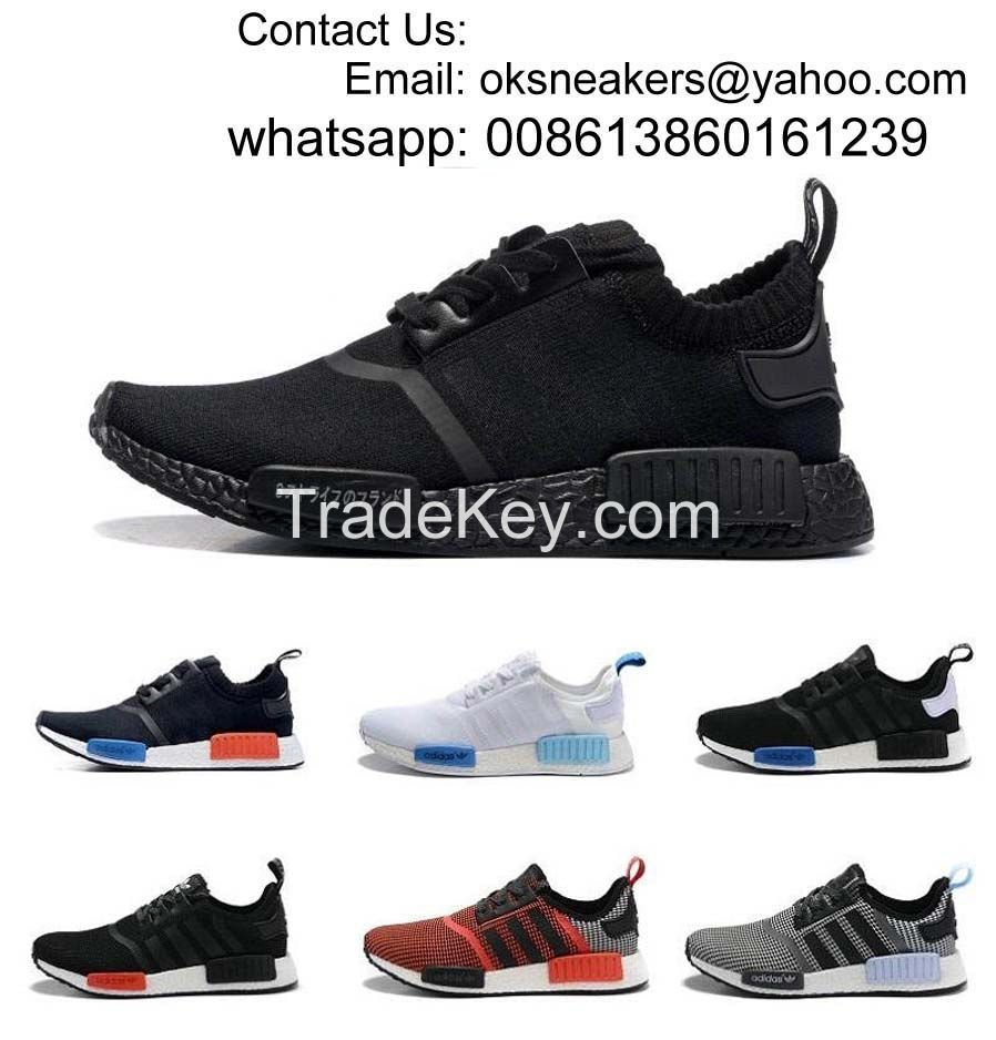 Free Shipping Originals NMD R1 Primeknit PK Perfect Men Running Shoes Women Running Shoes NMD Runner Primeknit Sneakers Wholse sports shoes