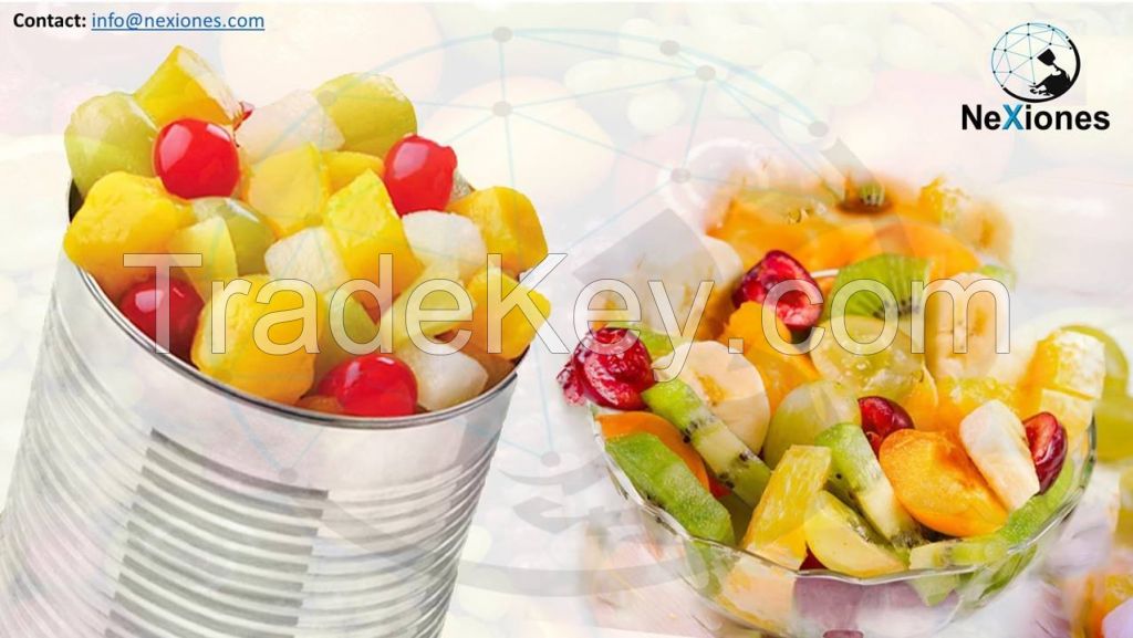 Fresh Tropical Fruits Can And Juices